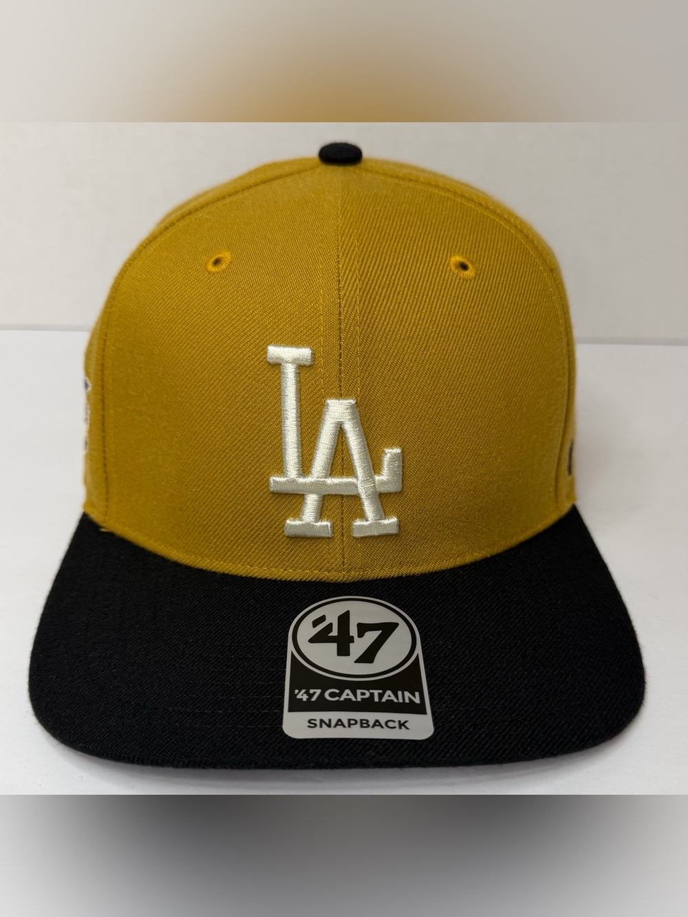 LA Dodgers 1955 World Series Snapback Hat 47 Brand Wheat Black NWT